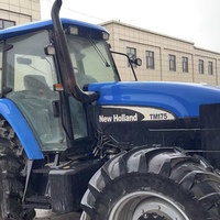 Tracteur à quatre roues motrices New Holland TM175 d'occasion avec 175 chevaux, adapté aux équipements agricoles lourds