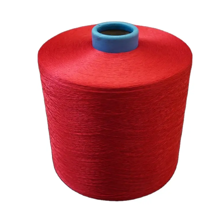 100% Polyester Dty 150 Denier Dope Geverfd Kleur Polyester Filament Garen