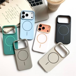เคสโทรศัพท์มือถือแม่เหล็กสีใหม่สำหรับ iPhone 17 11 12 13 14 15 16 Pro Max Plus  แบบด้าน บางเฉียบ แข็งแรง ทนทานต่อแรงกระแทก - Product Image 1