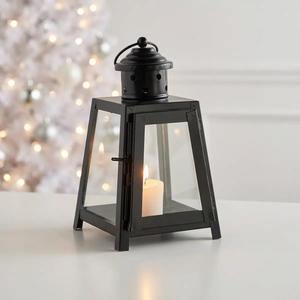 Wholesale Mini Black Metal <b>Candle</b> Holder <b>Lantern</b> for Home Tabletop and Hanging Decorations - Product Image 1