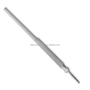 Manche de scalpel Debonairii Corwin en acier inoxydable, instrument chirurgical à lame ronde moletée, fournisseur en gros - Product Image 5