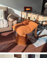 Chaise de maquillage pivotante capitonnée de luxe léger, mobilier moderne pour bureau à domicile et salon, avec porte-manteau intégré
