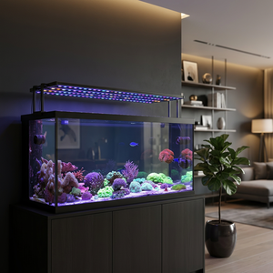 Barre LED pour aquarium, 60cm-150cm, IP65, étanche, alimentée par batterie, haute luminosité, garantie 2 ans, bleu 410nm UV, poissons d'eau salée - Product Image 2