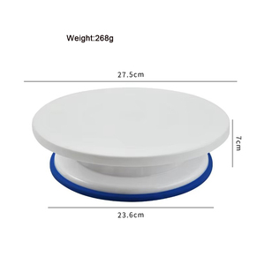 10 Inch DIY Round Plastic Cake Turntable Non-Slip Edge <strong>Baking</strong> <strong>Accessories</strong> Essential <strong>Baking</strong> Tools for Cake Decorating - Product Image 5