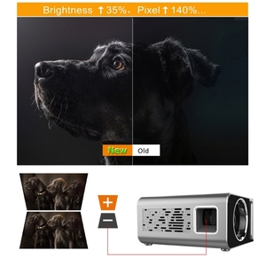 Hoge Kwaliteit <span class=keywords><strong>T6</strong></span> 3500Ansi Lumen 1080P <span class=keywords><strong>Lcd</strong></span> Mini Theater <span class=keywords><strong>Projector</strong></span>, Standaard Versie, Au Plug (Rood) - Product Image 6