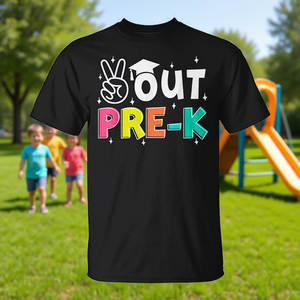 T-shirt Peace Out pour étudiants de la maternelle, chemise de remise des diplômes du dernier jour d'école - Product Image 3