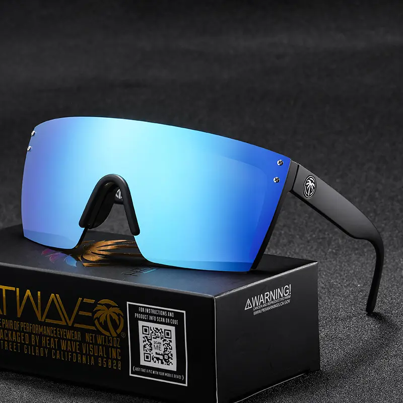 Hot Sale New Fashion Luxury Cycling glasses High Quality True Film Outdoor Sports Heat Wave men sunglasses 2024