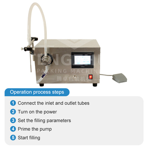 Machine <span class=keywords><strong>de</strong></span> remplissage semi-automatique professionnelle certifiée CE avec garantie <span class=keywords><strong>de</strong></span> qualité, appliquée au remplissage d'eau et <span class=keywords><strong>de</strong></span> produits cosmétiques - Product Image 3