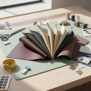 Cuero Sintético Nappa de PVC para Sofás de Auto - Impermeable, Resistente a las Manchas, Patrón Repujado, 1.2mm de Grosor, 54/55 Pulgadas de Ancho - Product Image 1