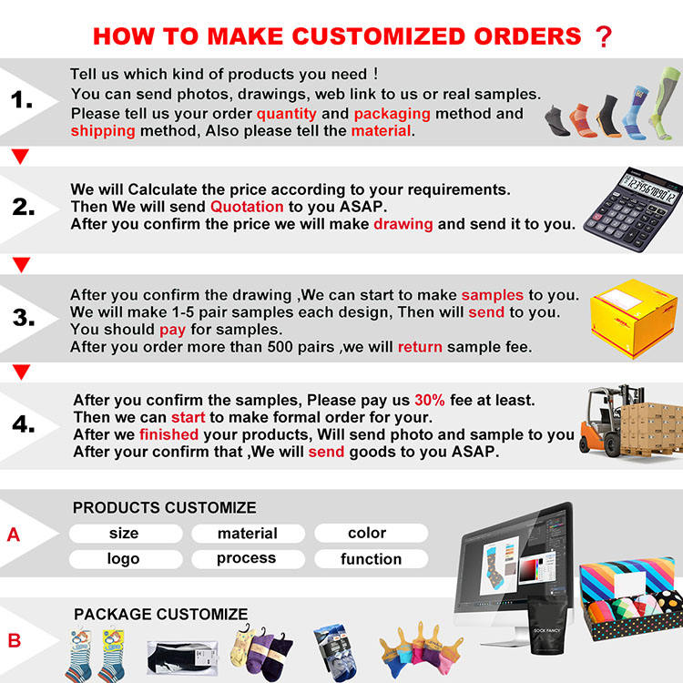 ZJFY- O0033 Customised logo Design Own Socks