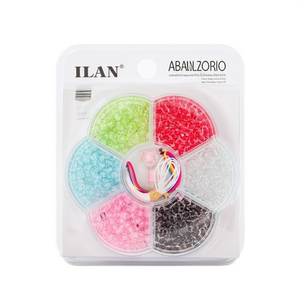 Set di perline ILAN 10x10cm, kit creativo colorato per la creazione di gioielli - Product Image 2