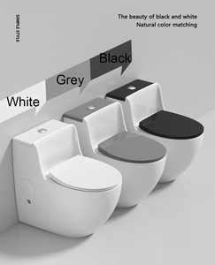 Phong Cách Hiện Đại Chất Lượng Cao Ké<span class=keywords><strong>p</strong></span> Tuôn Ra Đen Xám Phòng Tắm <span class=keywords><strong>Wc</strong></span> Nhà Vệ Sinh Gốm Một Mảnh Màu Nhà Vệ Sinh Bát Cho Khách Sạn - Product Image 6