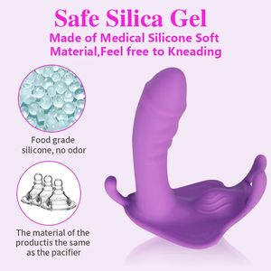 APP שלט רחוק אלחוטי ויברטור מין צעצוע עבור אישה פרפר תחתוני תחתוני תחתונים רטט juguetes sexuales - Product Image 2