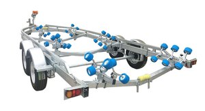 Remorques de <span class=keywords><strong>bateau</strong></span> à double essieu <span class=keywords><strong>Remorque</strong></span> de <span class=keywords><strong>bateau</strong></span> en aluminium Capacité de charge 2500kg <span class=keywords><strong>Remorque</strong></span> de <span class=keywords><strong>bateau</strong></span> utilitaire Jet Ski Kayak personnalisée - Product Image 5