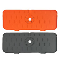 2024 cuisine Silicone évier robinet tapis évier éponge égouttoir porte-plateau vidange panier Splash Pad vidange évier Splash gardes