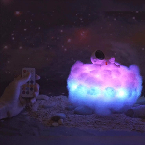 Lampe astronaute à LED avec télécommande, nuages colorés et effet arc-en-ciel, comme veilleuse, cadeau créatif - Product Image 5