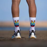 Chaussettes de course personnalisées de qualité supérieure, légères, de compression, anti-ampoules, avec logo personnalisé