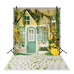 Casa <span class=keywords><strong>de</strong></span> madera fresca vid primavera bebé cumpleaños foto Fondo Mujeres Embarazadas Fotografía Fondo foto estudio Props - Product Image 1