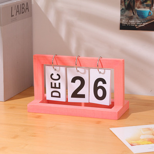 Calendario de escritorio perpetuo de madera Master Gu, adorno para el hogar, oficina o dormitorio, 16 de diciembre - Product Image 5