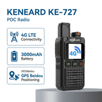 KENEARD KE-727 Talkie-walkie 4G POC à portée mondiale avec positionnement GPS Beidou, batterie 3000 mAh, double carte Nano SIM, radio bidirectionnelle, sortie 2W