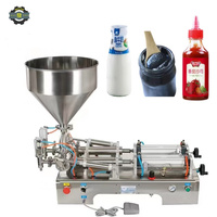 Machine de remplissage de bouteilles pneumatique de pâte de lait liquide visqueux de dessus de table Machine de remplissage de lotion