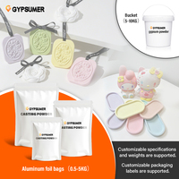 GYPSUMER GC05 Yeso para Manualidades, Extra Blanquez, Extra Dureza, Sin Burbujas, Sin Impurezas, para Modelado 3D