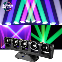 Projecteur LED Stroboscopique 5x60W à Activation Sonore et Contrôle DMX512 pour Éclairage de Scène et Événements en Boîte de Nuit