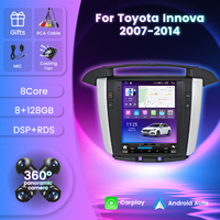 Système NaviFly TS Android lecteur multimédia de voiture 8 cœurs 8 + 128 Go pour Toyota Innova 2007-2014 avec écran partagé