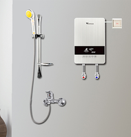 Chauffe-eau électrique sans réservoir portable haute puissance Hannover Best Seller 4500W/5000W/5500W pour camping-car, hôtel, garage, LED, économie d'énergie