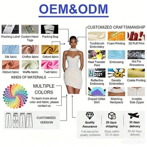 Vestido <span class=keywords><strong>de</strong></span> <span class=keywords><strong>Fiesta</strong></span> Mini Sexy Blanco Personalizado sin Tirantes con Lentejuelas, Corsé <span class=keywords><strong>de</strong></span> Retazos, Fruncido y Gargantilla - Fabricante <span class=keywords><strong>de</strong></span> <span class=keywords><strong>Ropa</strong></span> - Product Image 3