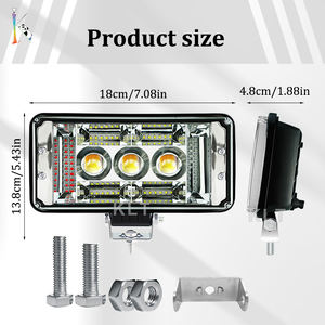 <span class=keywords><strong>KLT</strong></span> Offre Spéciale 7 pouces haute luminosité carré lumière de travail Led phare pour moto 45w <span class=keywords><strong>conduite</strong></span> lampe pour moto camion - Product Image 4