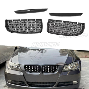 แถบตกแต่งกระจังหน้ารถยนต์ลายดาวสีดำสำหรับ BMW ซีรีส์ 3 E90 ปี 2005-2008 อะไหล่ภายนอก - Product Image 1