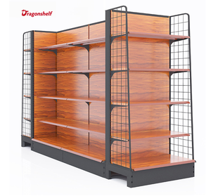 Présentoir <span class=keywords><strong>de</strong></span> gondole métallique <span class=keywords><strong>de</strong></span> support d'étagère <span class=keywords><strong>de</strong></span> supermarché robuste double face moderne avec le support à <span class=keywords><strong>jouets</strong></span> à la mode pour l'épicerie - Product Image 1