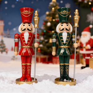 Figurines de Noël en fibre de verre de grande taille pour usage commercial, décorations de Noël d'extérieur, grands ornements de Noël, <span class=keywords><strong>casse</strong></span>-noisettes - Product Image 2