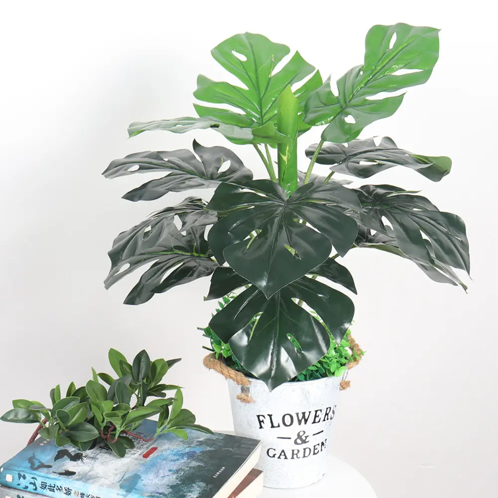 50CM yapay monstera bitkiler bonsai 5172