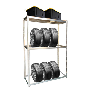 Thép 2 <span class=keywords><strong>3</strong></span> Tầng Kệ Hiển Thị Xếp Chồng Trailer Xe Máy Lốp Hiển Thị Lưu Trữ Giá Cho Xe Máy Lốp Kho - Product Image 1