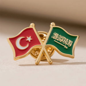 Badges en métal personnalisés anciens, broches d'amitié, émail dur et doux croisé, pour épingle de revers, drapeau de la <span class=keywords><strong>France</strong></span>, drapeau des États-Unis, fabriqués - Product Image 6