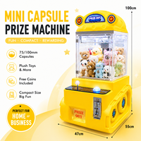 2026 Mini machine à griffes rose commerciale de table, machine à griffes à monnayeur pour magasins de cadeaux, salles d'arcade et centres commerciaux, distributeur de jouets