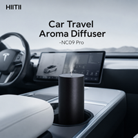 Diffuseur d'huiles essentielles portable sans eau pour voiture, nouveau design, 15 ml, batterie rechargeable, diffuseur d'arômes premium pour voyage, fonction de minuterie