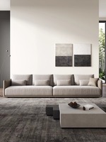 Canapé en tissu italien en coton et lin Design moderne et simple personnalisable pour le salon