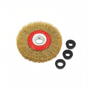 Cepillo Circular Ttake de 200x25 mm, Alambre de Acero Inoxidable, Eje de 32 mm para Amoladoras de Banco - Product Image 2