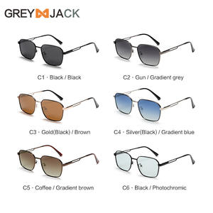Gafas de Sol Polarizadas para Hombre Greyjack, Montura Metálica Negra, Protección UV400, Antideslumbrantes, para Conducir, Lentes TAC Tipo 3, Bisagras de Resorte - Product Image 4