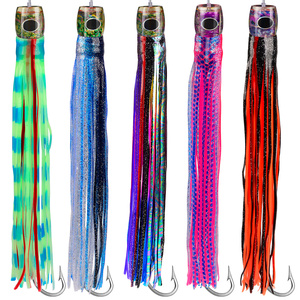 <span class=keywords><strong>Ensemble</strong></span> de leurres de pêche PROBEROS 5 pièces/<span class=keywords><strong>ensemble</strong></span> avec sac, leurres de pêche en haute mer pour le marlin, le thon, le wahoo - Product Image 4