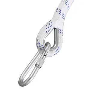 Factory Safety Dynamic Rope Mountain Climbing Rope With Double Carabiner High Quality Wholesale Climbing Rope