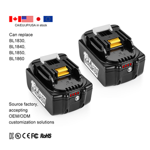 Batería de Iones de Litio Recargable BL1850B BL1860 Certificada por KC, Envío desde Europa, para Herramientas Eléctricas de 18V, Venta al Por Mayor - Product Image 1