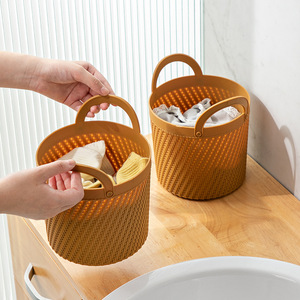 Laundry <b>Basket</b> <b>Large</b> Round Durable Storage Clothes Organizer Bathroom Use - Product Image 2