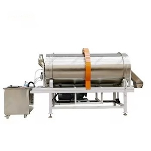 Machine de traitement des semences à tambour rotatif continu avec système de pulvérisation liquide pour usage agricole, haute productivité, traitement des semences agricoles - Product Image 1