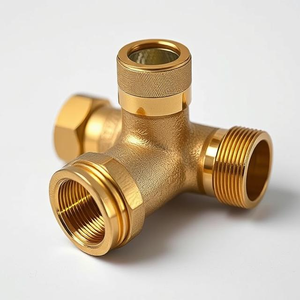 Suministro directo de fábrica Accesorios de compresión en T de latón de alta presión Superficie chapada en zinc para conexiones de fluidos de Plomería - Product Image 2