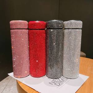 OEM/ODM 500ml Copa inteligente con tachuelas de diamante Pantalla de temperatura LED Estilo deportivo para acampar con caja de embalaje al por mayor - Product Image 5