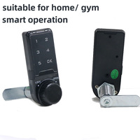 Serrure à Came Électronique Numérique, Cadenas Intelligent Sans Clé pour Casiers de Gym Public, Tiroirs et Armoires, avec Clavier Tactile et Mot de Passe à 5 Chiffres